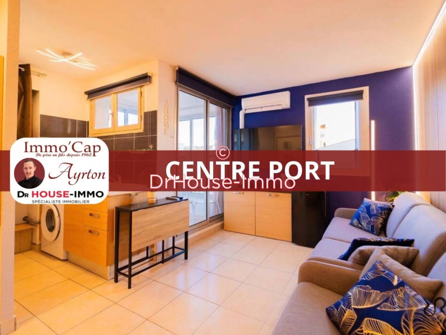 Appartement 1 pièce de 21 m² - Cap d'Agde (34300)