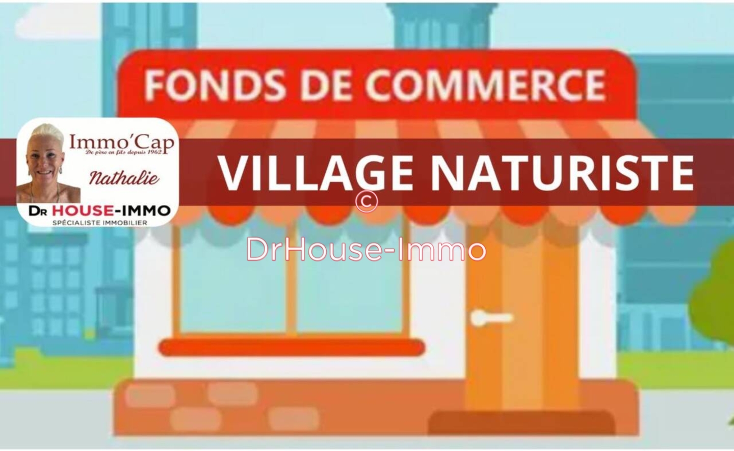 Commerce 1 pièce de 35 m² - Cap d'Agde (34300)