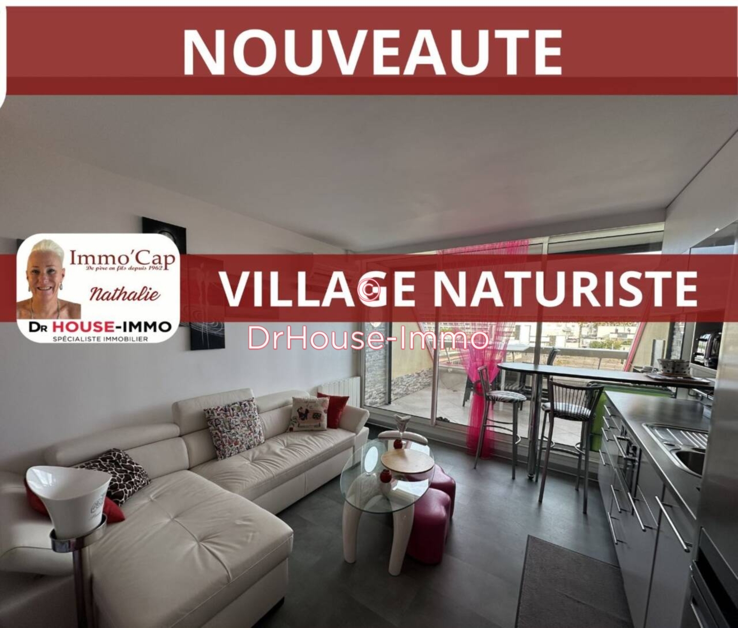Appartement 1 pièce de 28 m² - Cap d'Agde (34300)