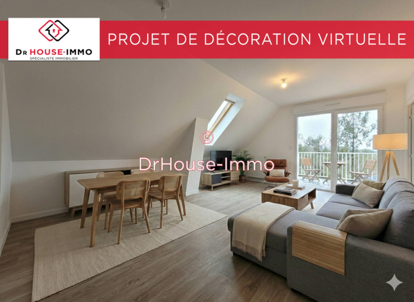 Appartement 3 pièces de 60 m² - Saint-Erblon (35230)