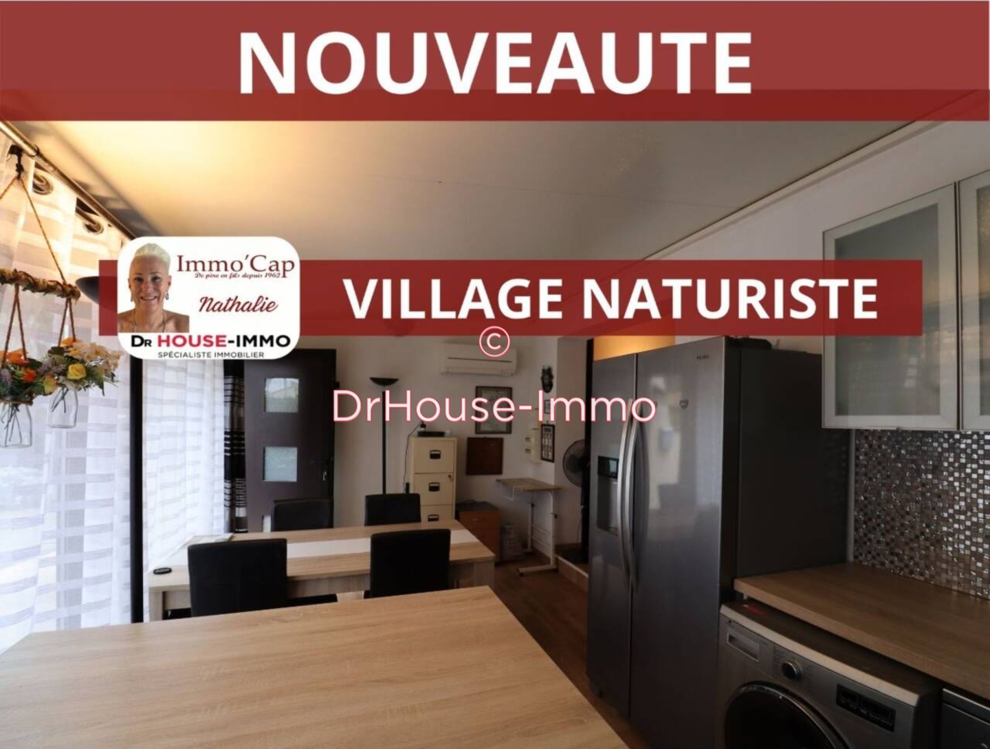 Maison 2 pièces de 37 m² - Cap d'Agde (34300)