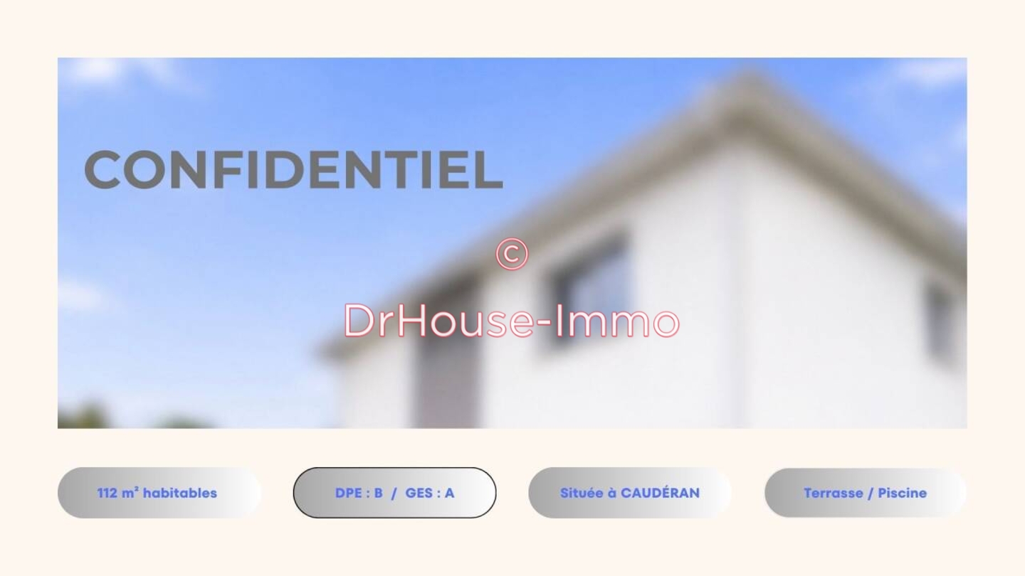 Maison 5 pièces de 112 m² - Bordeaux (33200)