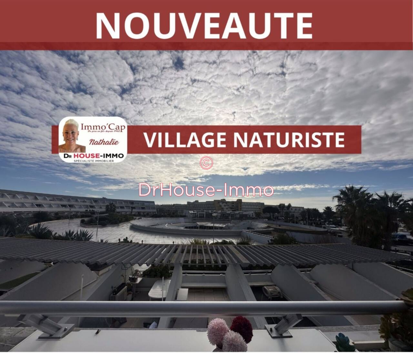 Appartement 2 pièces de 38 m² - Cap d'Agde (34300)