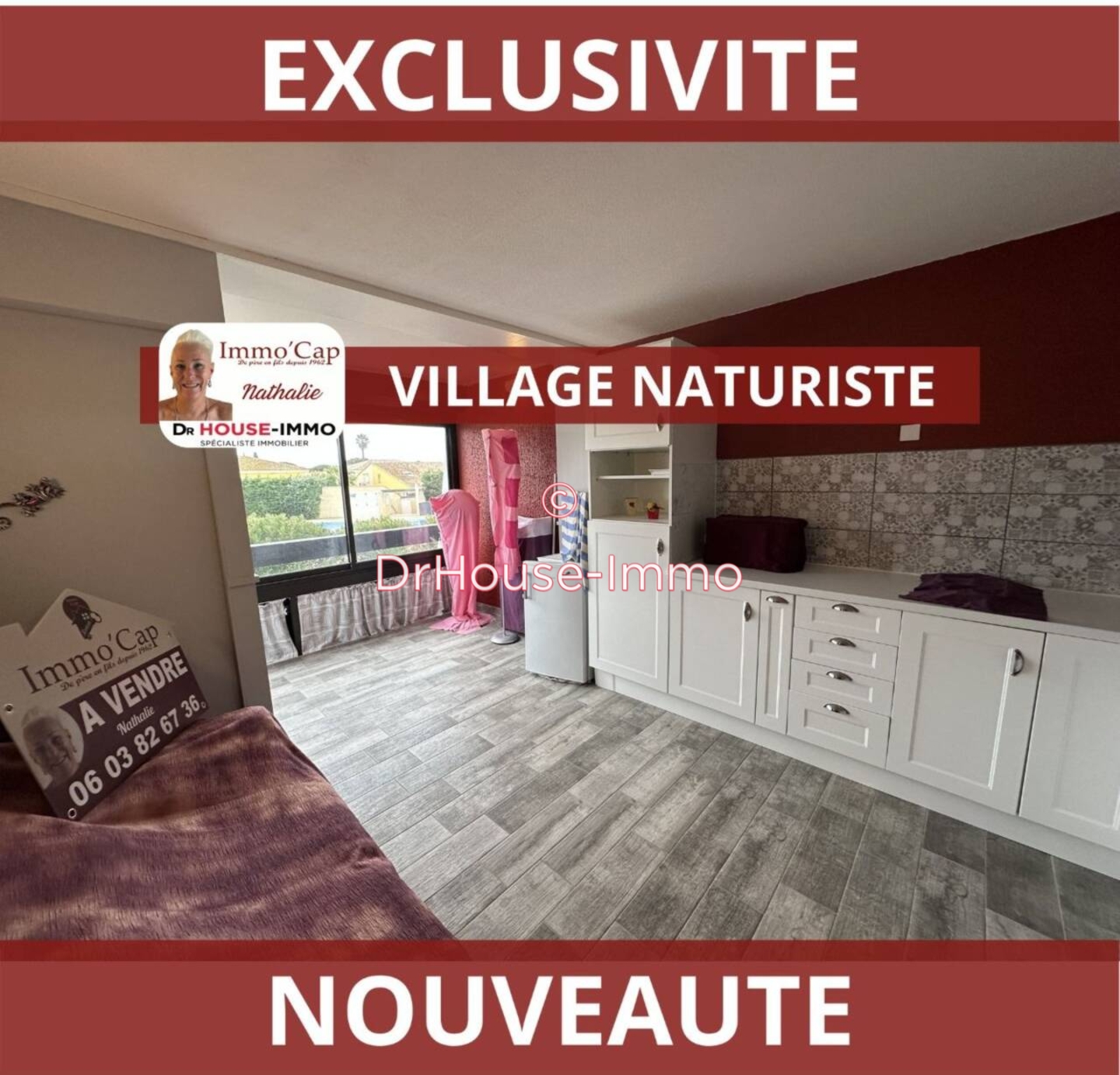 Appartement 1 pièce de 24 m² - Cap d'Agde (34300)