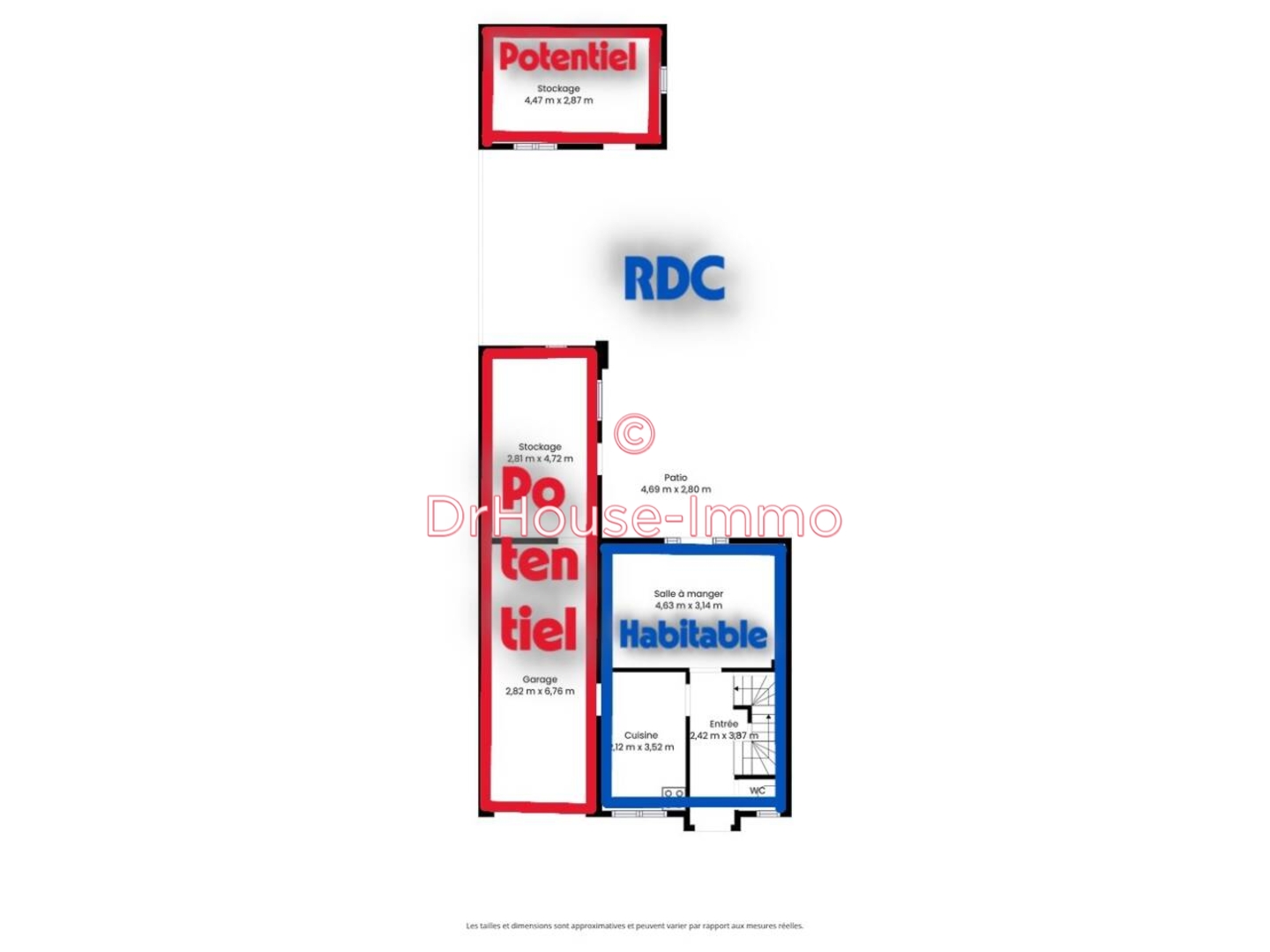 Maison 4 pièces de 71 m² - Caen (14000)