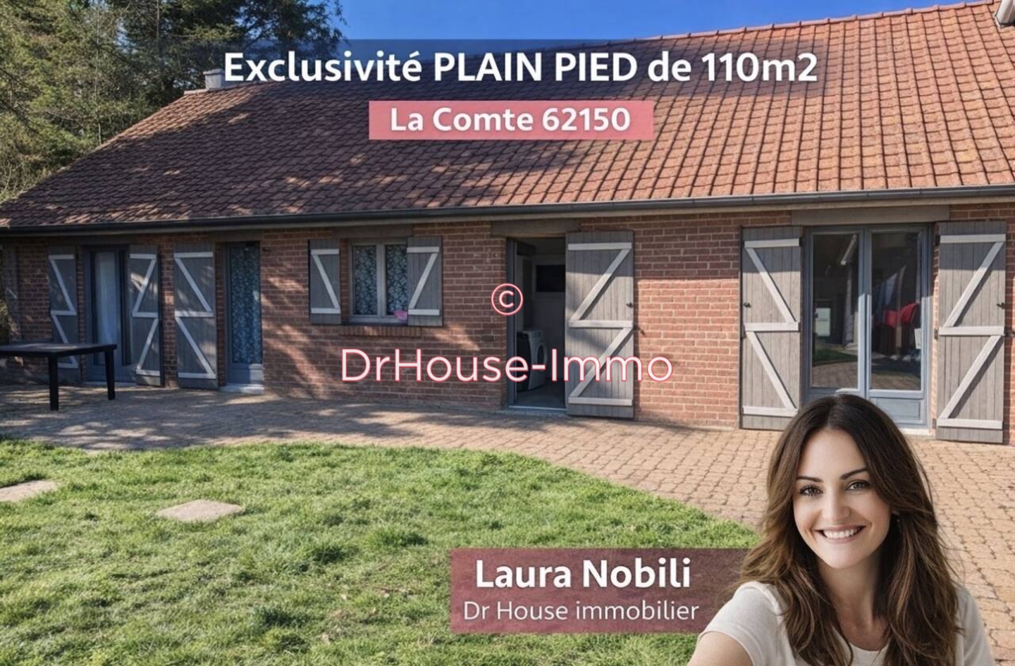 Maison 4 pièces de 110 m² - La Comté (62150)