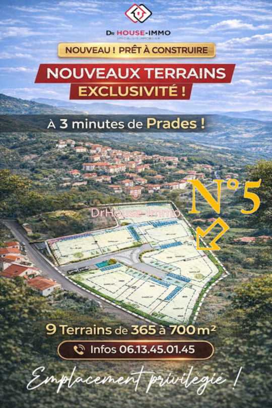 Terrain de 413 m² - Ria-Sirach (66500)