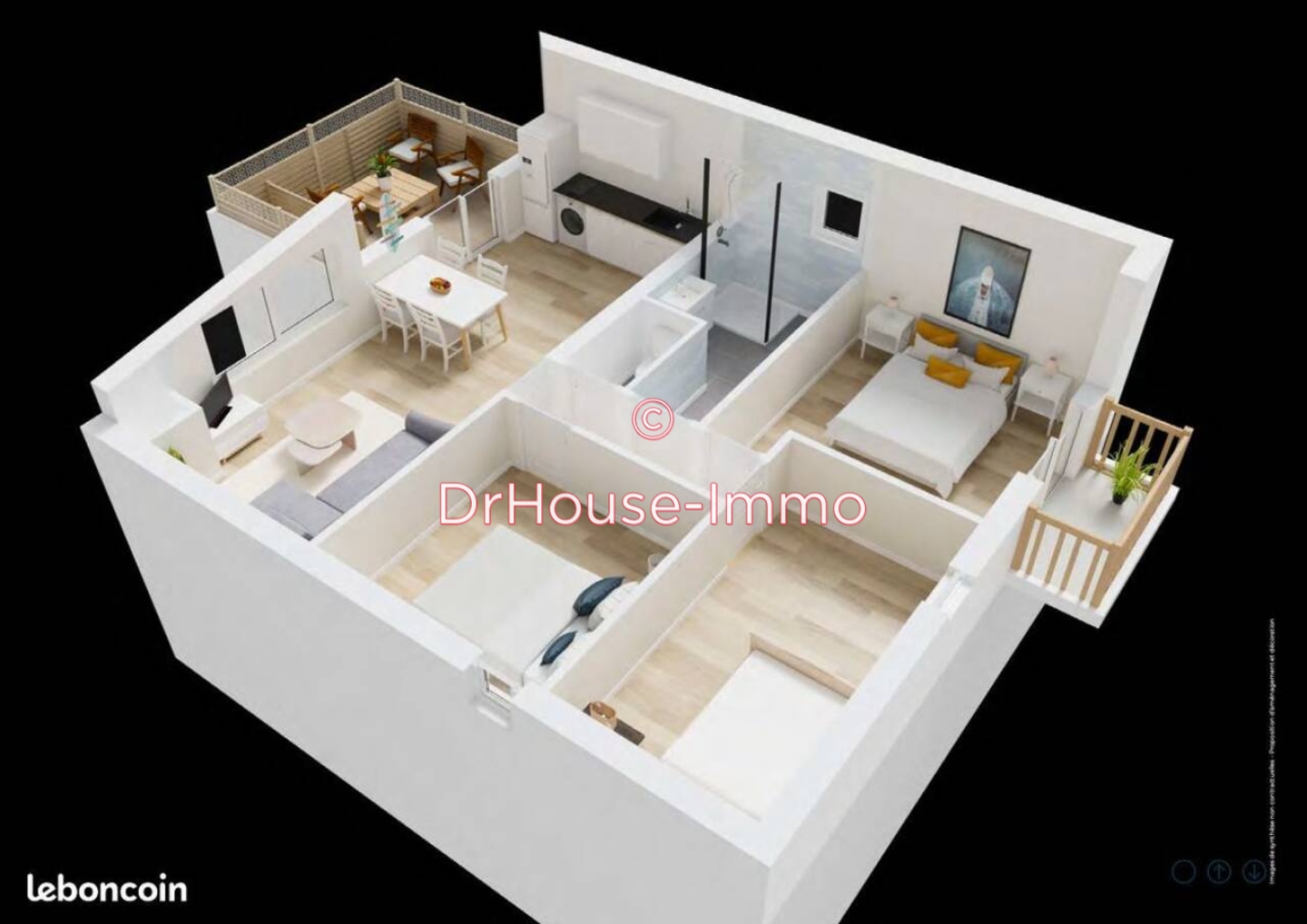 Appartement 4 pièces de 47 m² - Lège-Cap-Ferret (33950)