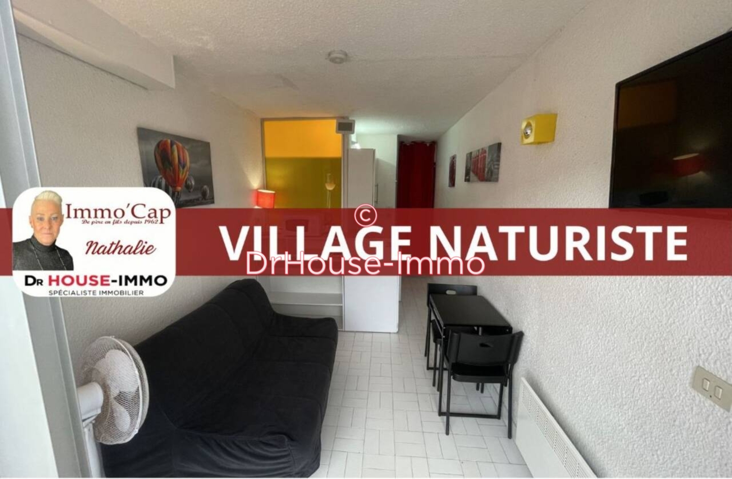 Appartement 1 pièce de 15 m² - Cap d'Agde (34300)