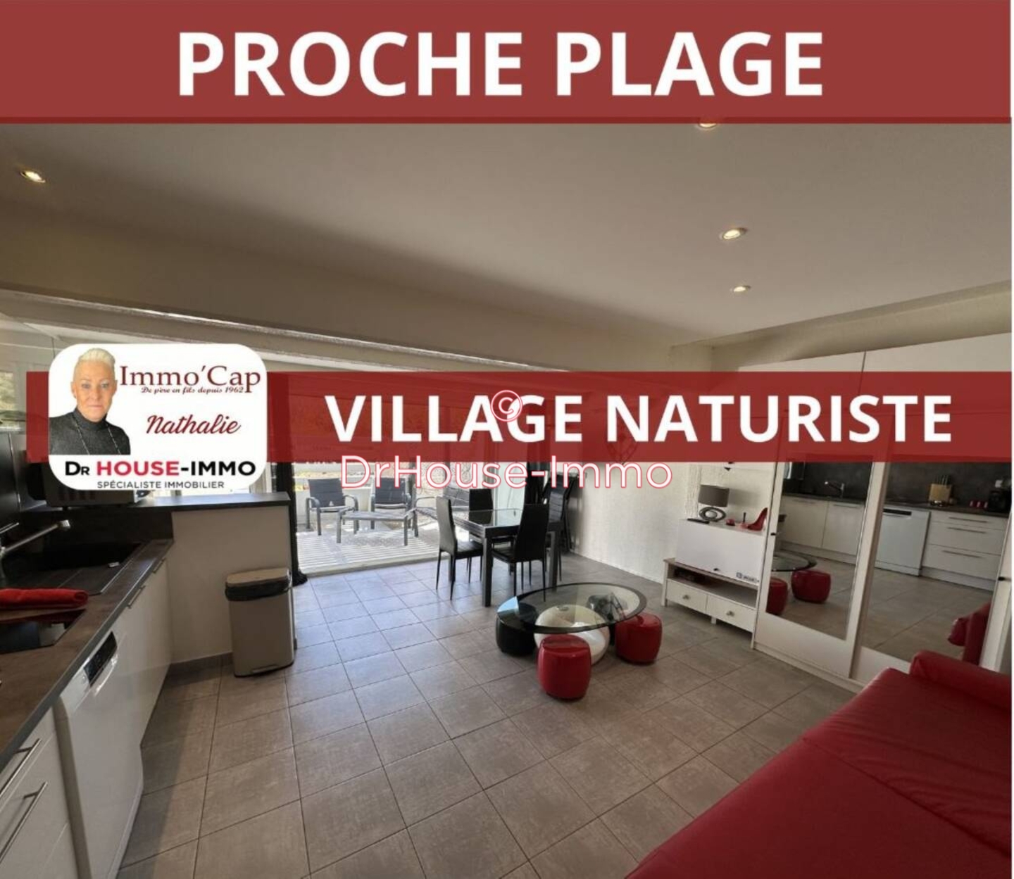 Maison 2 pièces de 37 m² - Cap d'Agde (34300)
