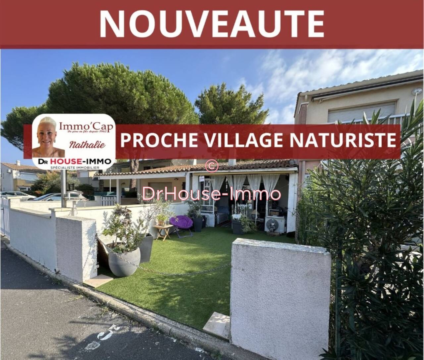 Maison 3 pièces de 34 m² - Cap d'Agde (34300)