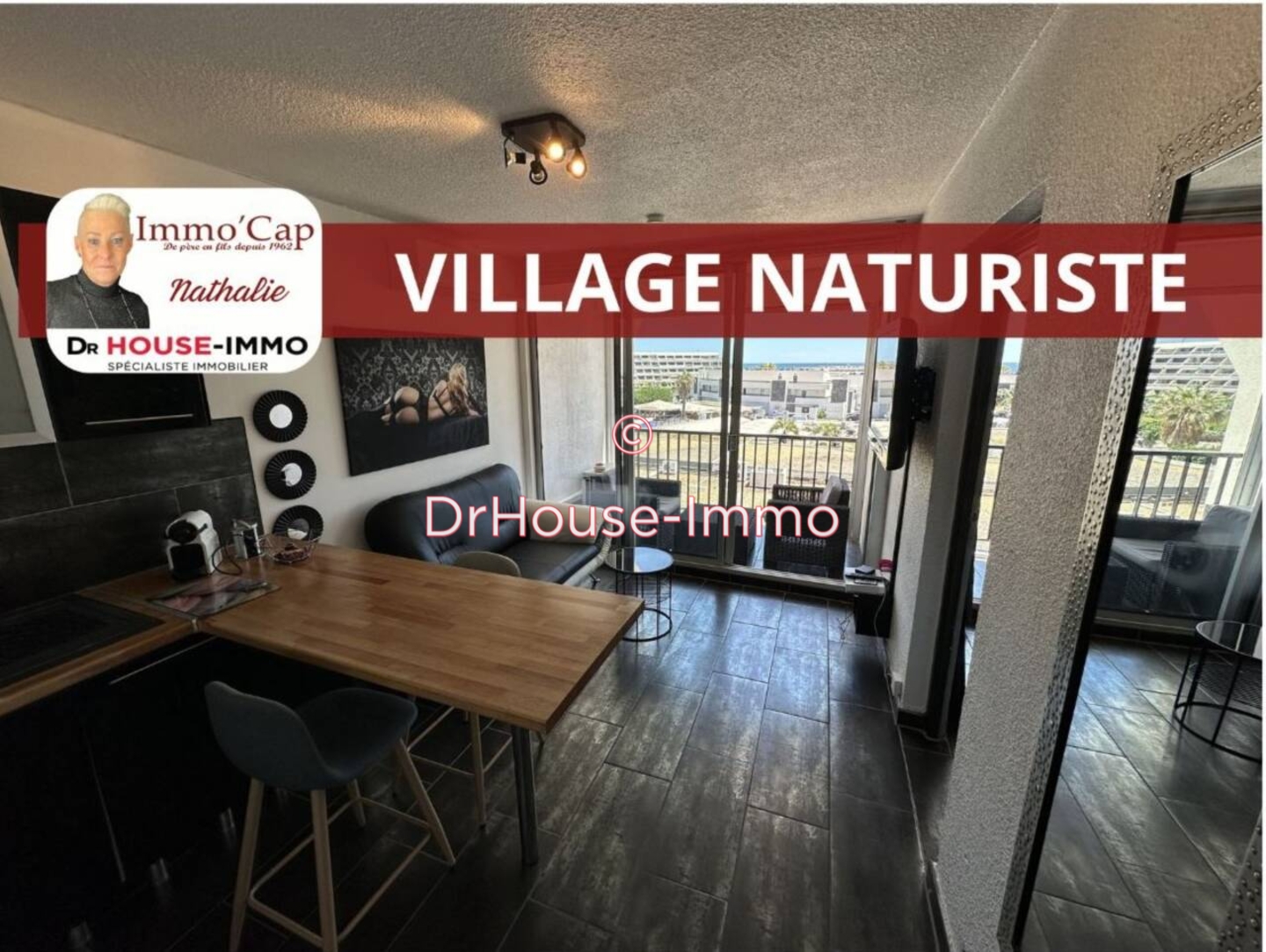 Appartement 3 pièces de 39 m² - Cap d'Agde (34300)