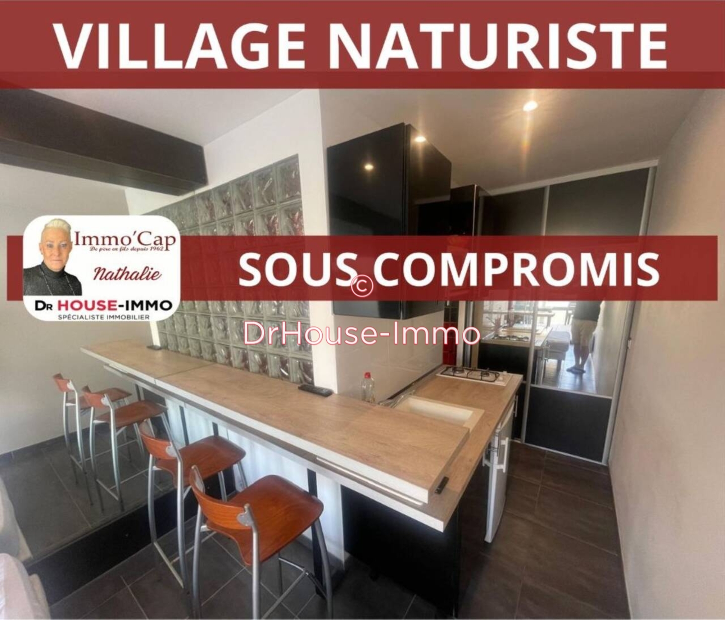 Appartement 1 pièce de 12 m² - Cap d'Agde (34300)