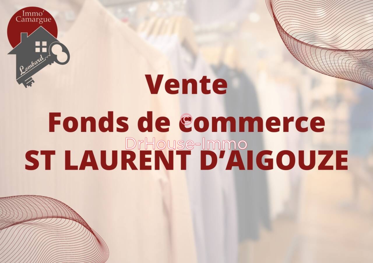 Commerce 1 pièce de 24 m² - Saint-Laurent-d'Aigouze (30220)