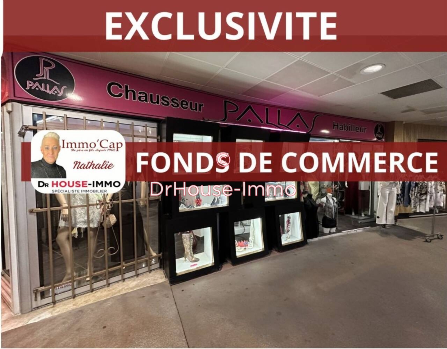 Commerce 3 pièces de 58 m² - Cap d'Agde (34300)