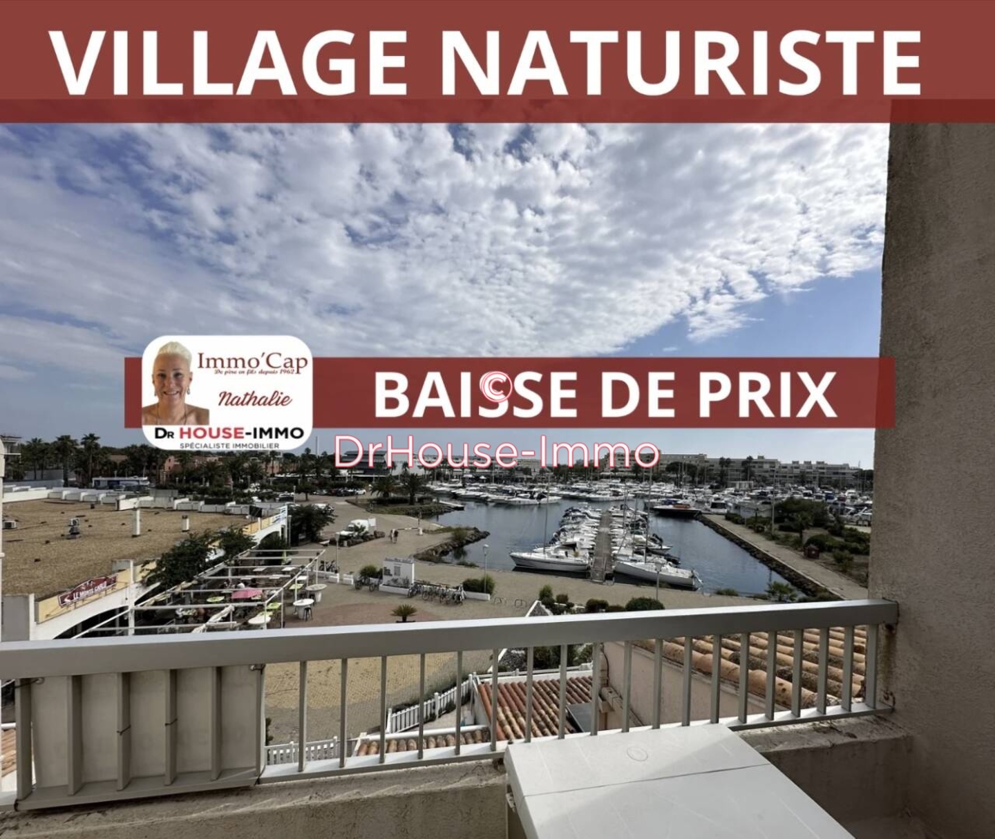 Appartement 1 pièce de 22 m² - Cap d'Agde (34300)