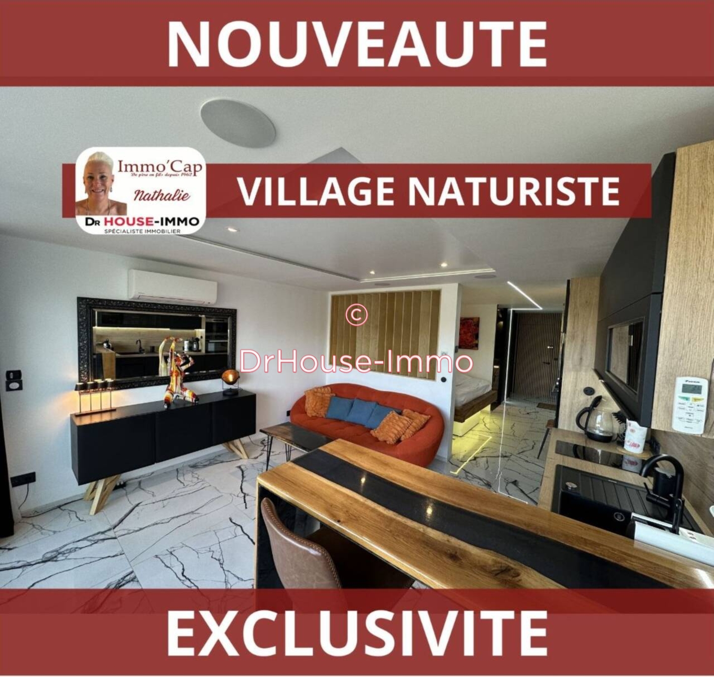 Appartement 1 pièce de 37 m² - Cap d'Agde (34300)