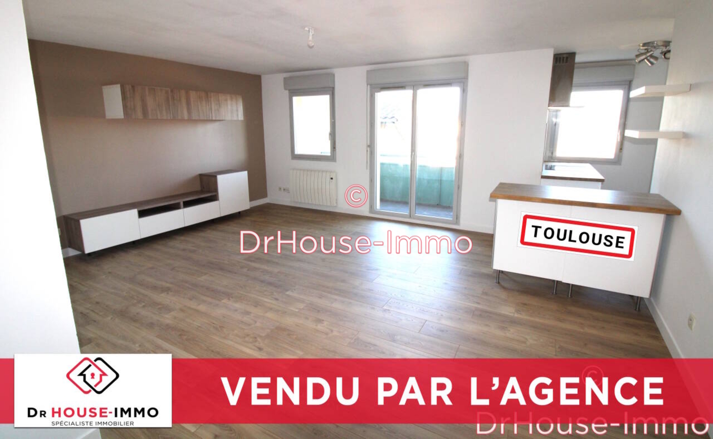 Appartement 3 pièces de 63 m² - Toulouse (31100)