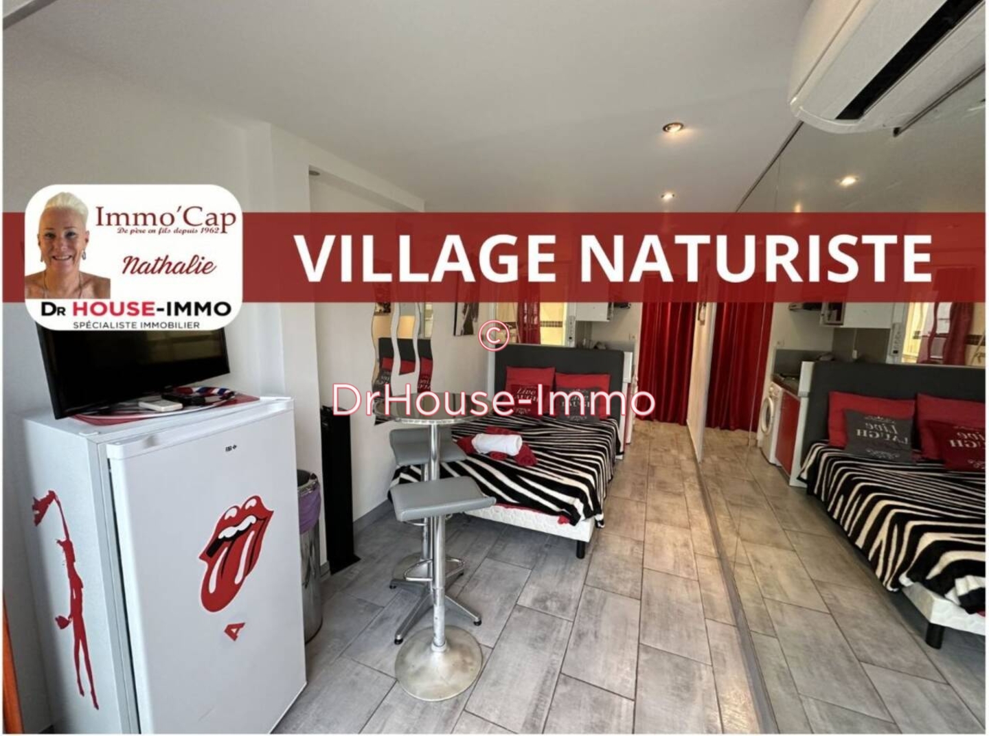 Appartement 1 pièce de 15 m² - Cap d'Agde (34300)