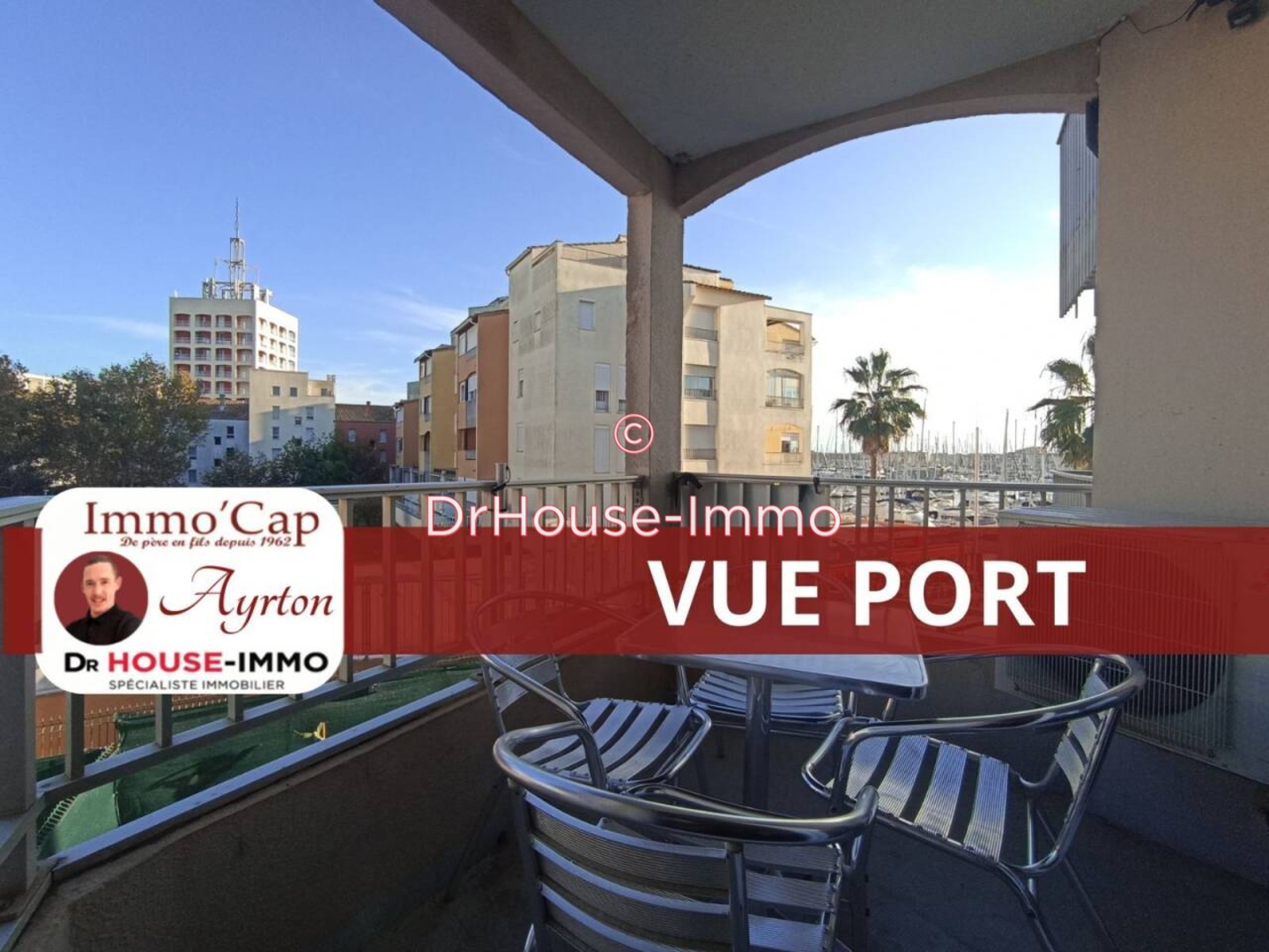 Appartement 1 pièce de 23 m² - Cap d'Agde (34300)