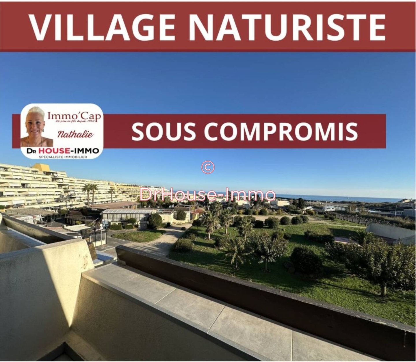Appartement 1 pièce de 18 m² - Cap d'Agde (34300)