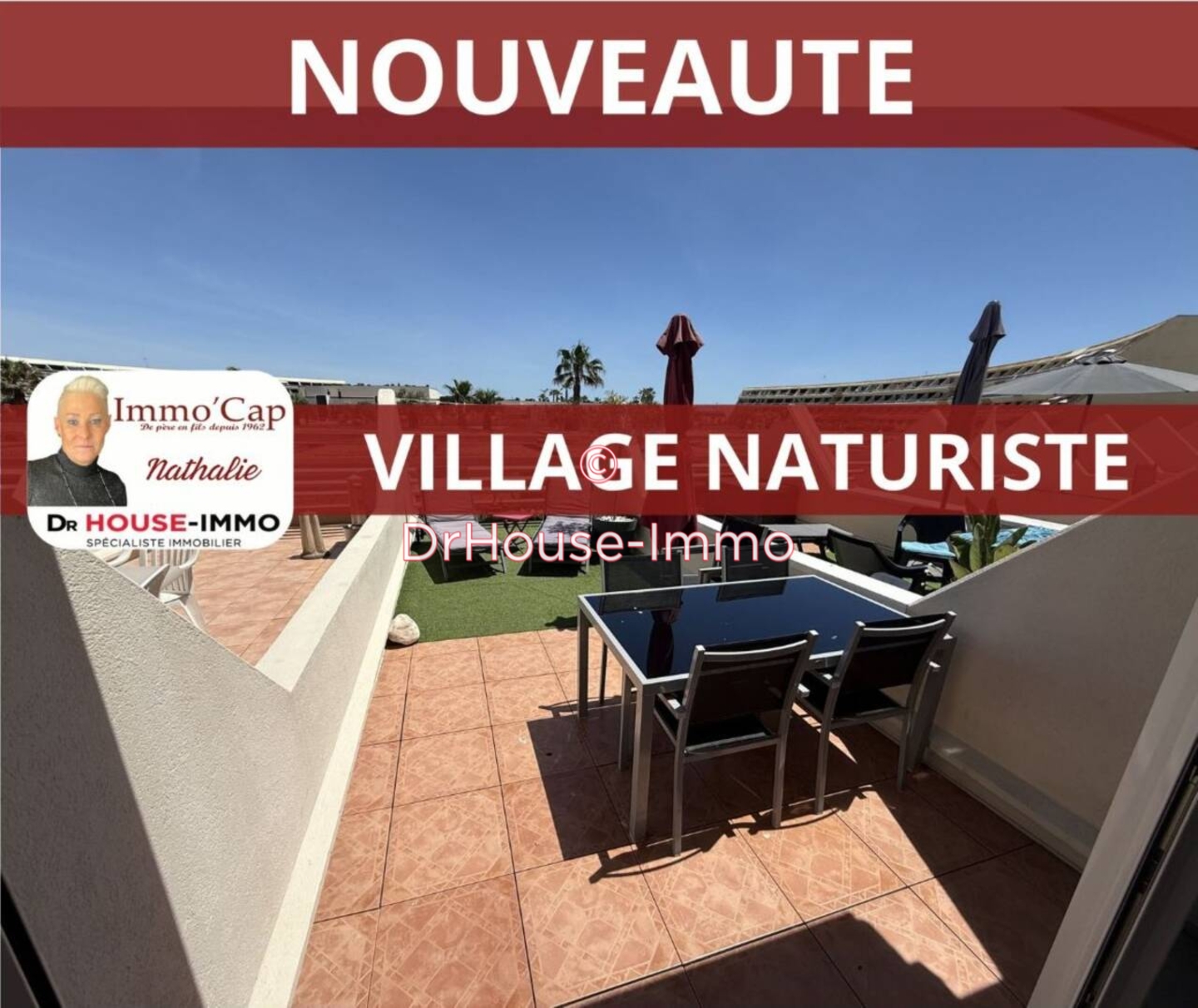 Appartement 1 pièce de 26 m² - Cap d'Agde (34300)