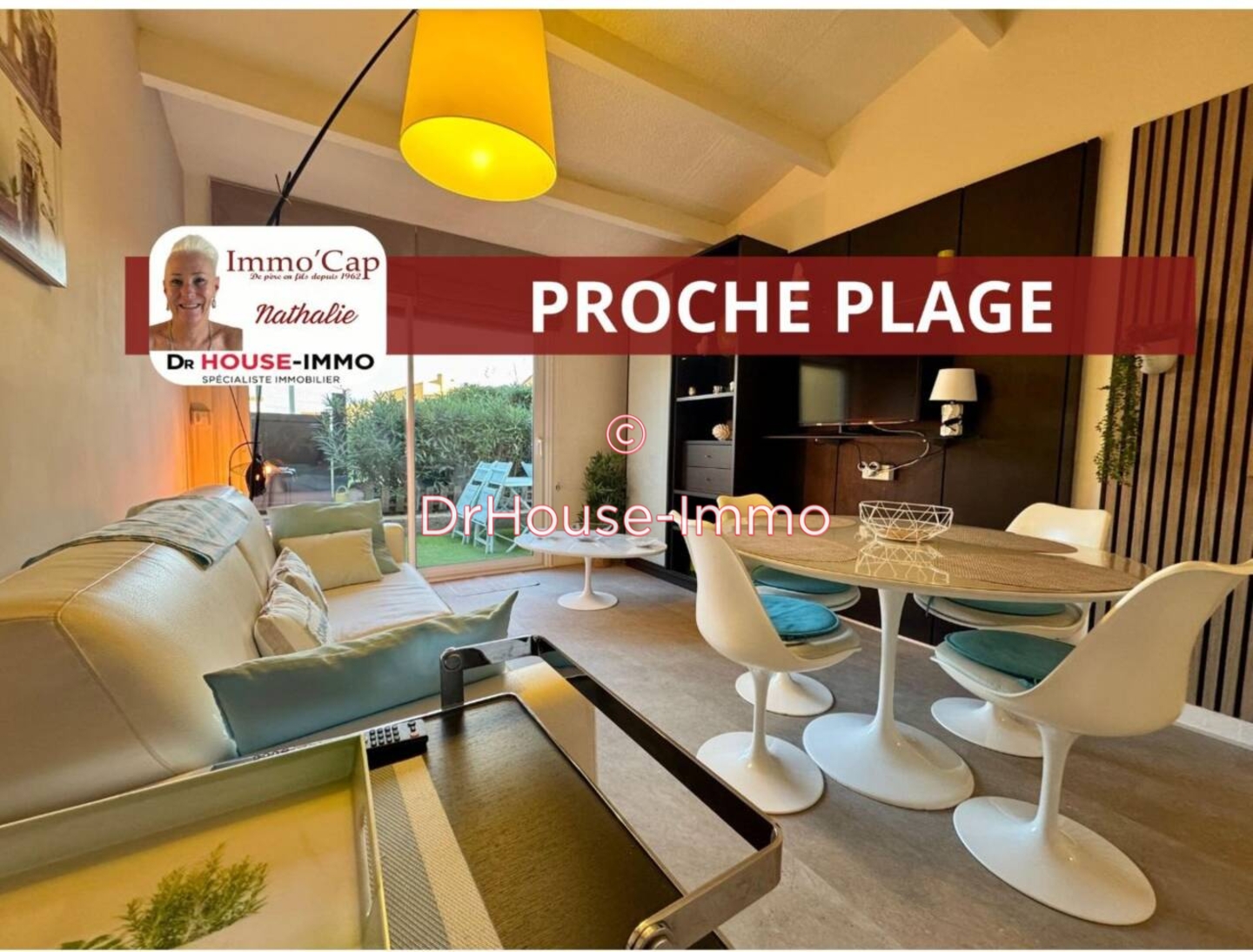 Appartement 3 pièces de 49 m² - Cap d'Agde (34300)