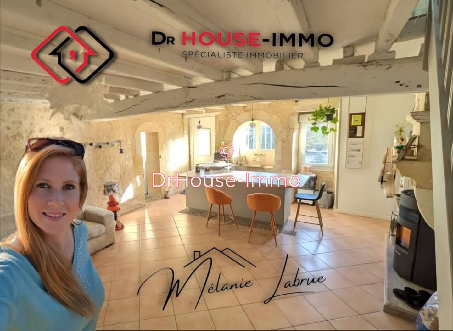 Maison 4 pièces de 110 m² - Grézillac (33420)