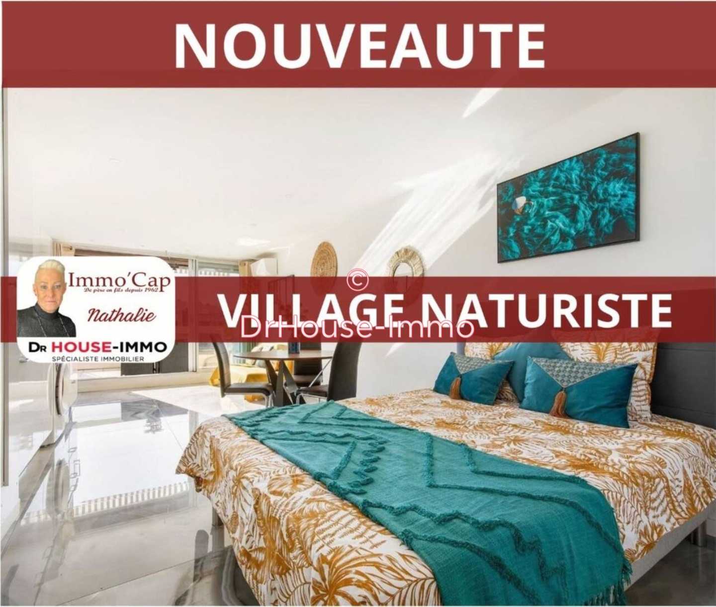 Appartement 2 pièces de 34 m² - Cap d'Agde (34300)