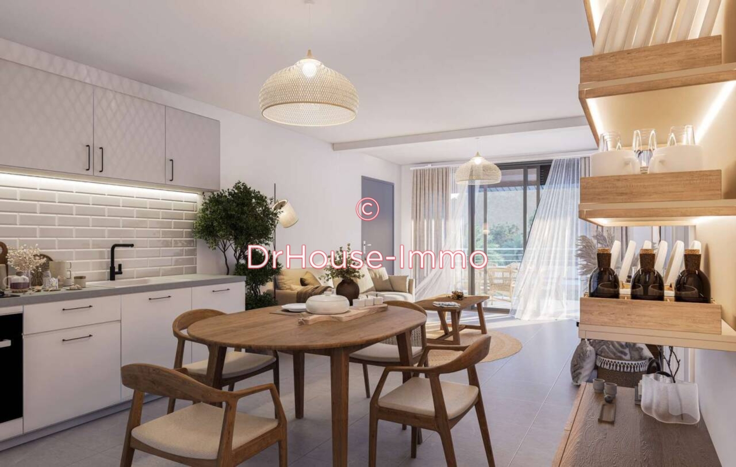 Appartement 3 pièces de 61 m² - Saint-Martin (97150)