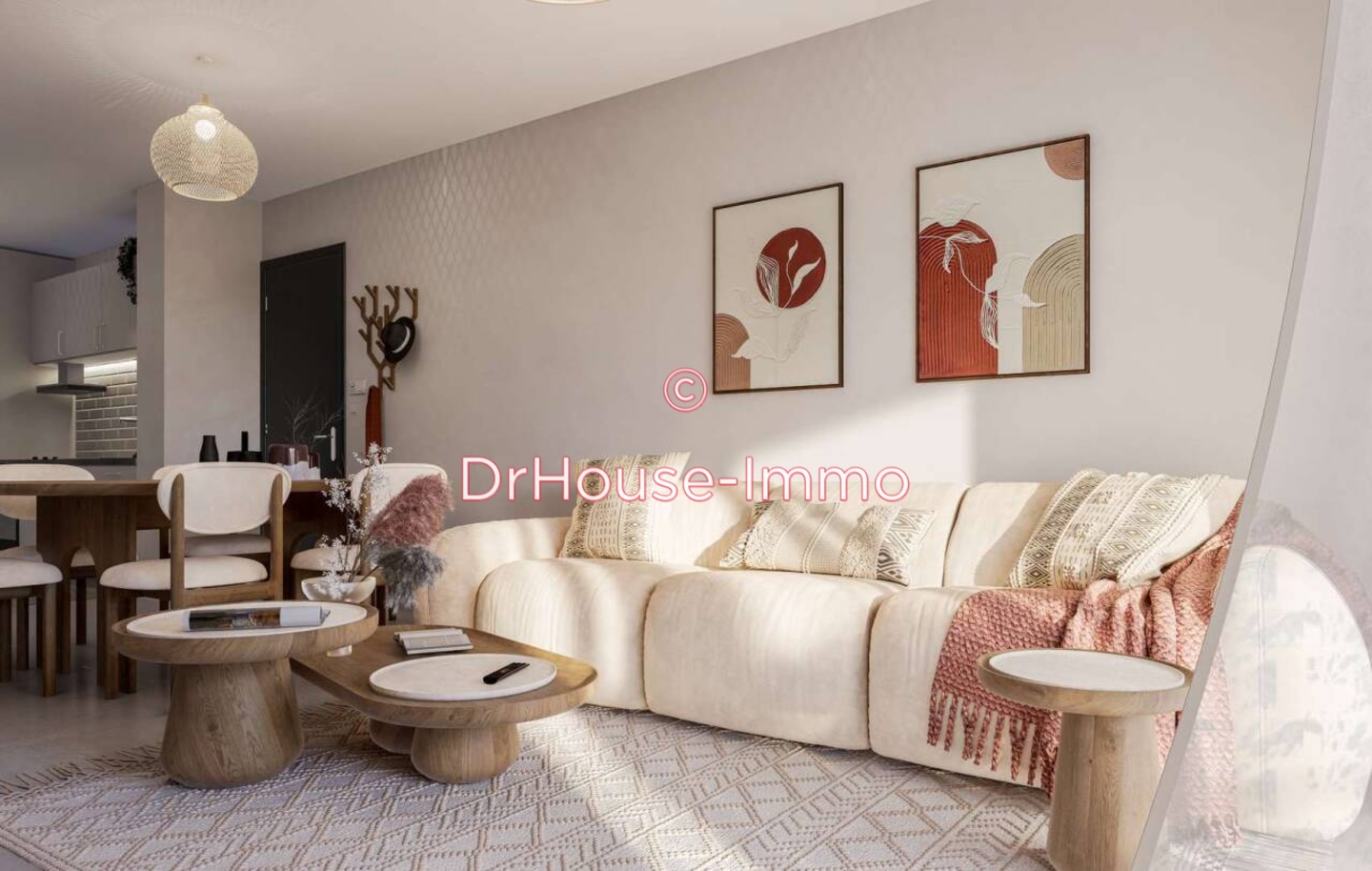 Appartement 3 pièces de 61 m² - Saint-Martin (97150)