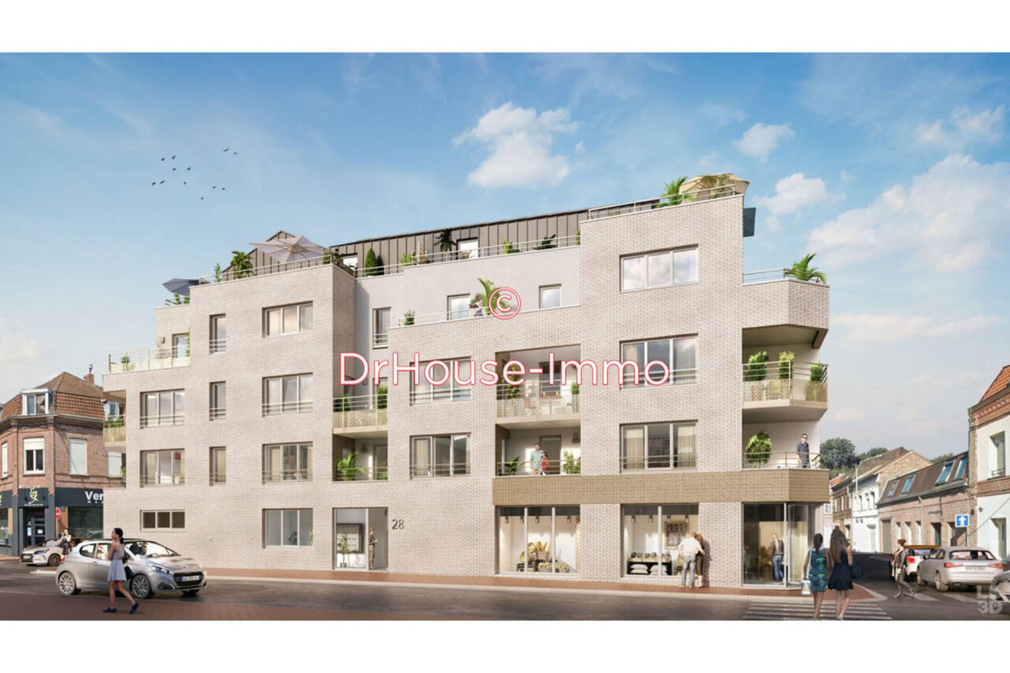 Appartement 4 pièces de 93 m² - Marcq-en-Barœul (59700)