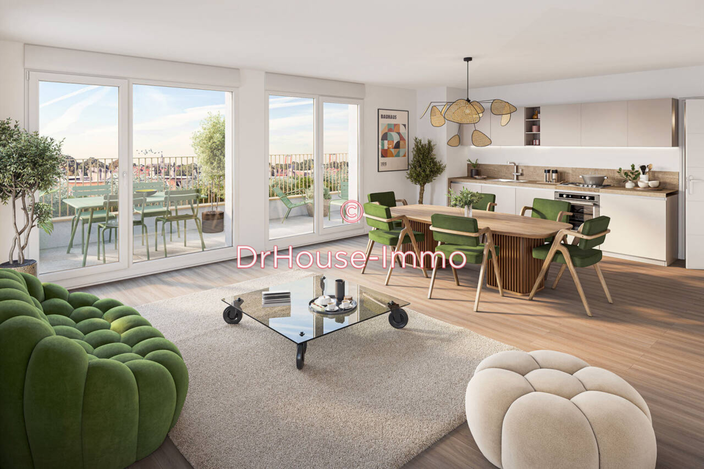 Appartement 3 pièces de 63 m² - Lambersart (59130)