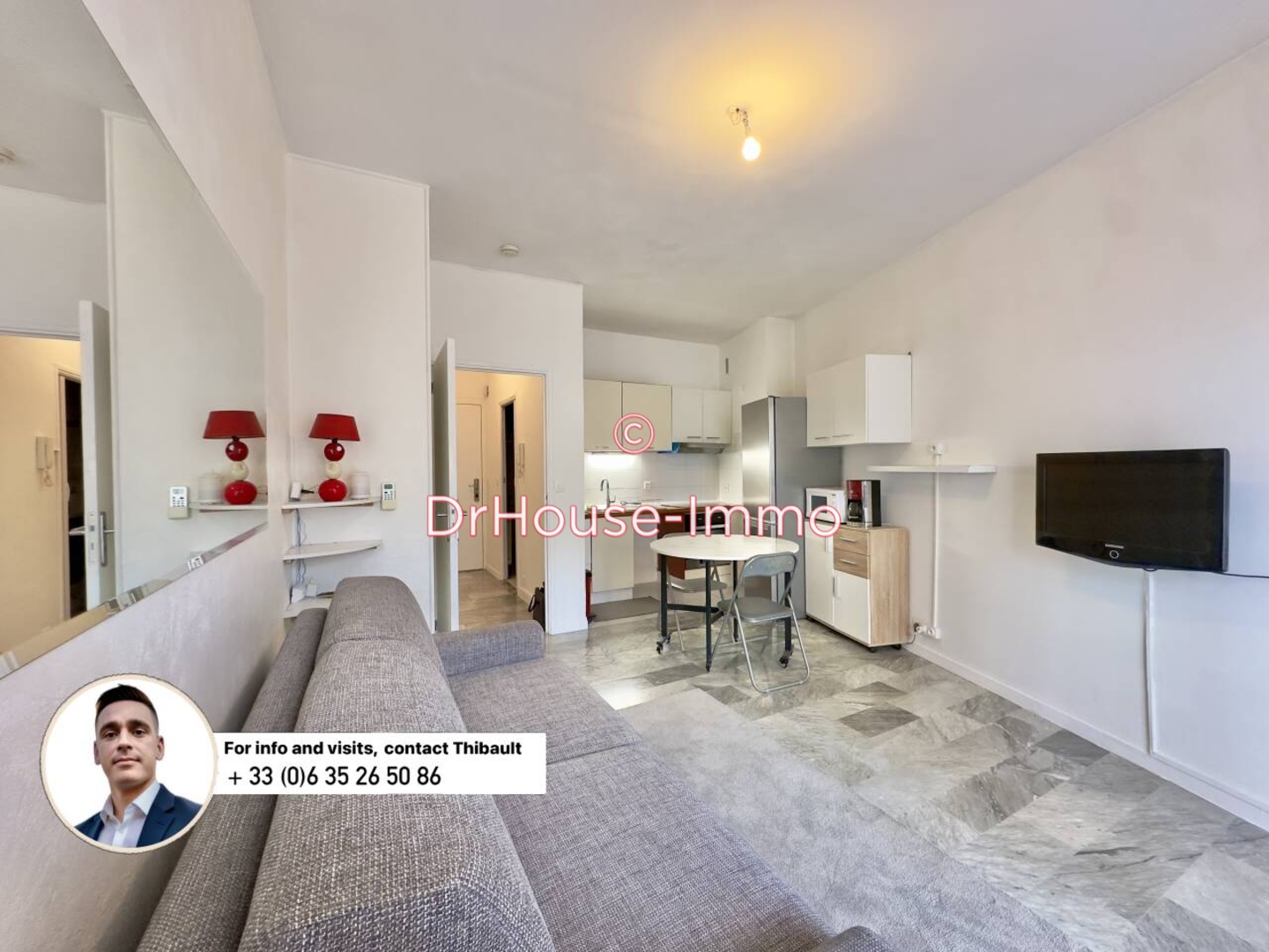 Appartement 1 pièce de 26 m² - Nice (06200)