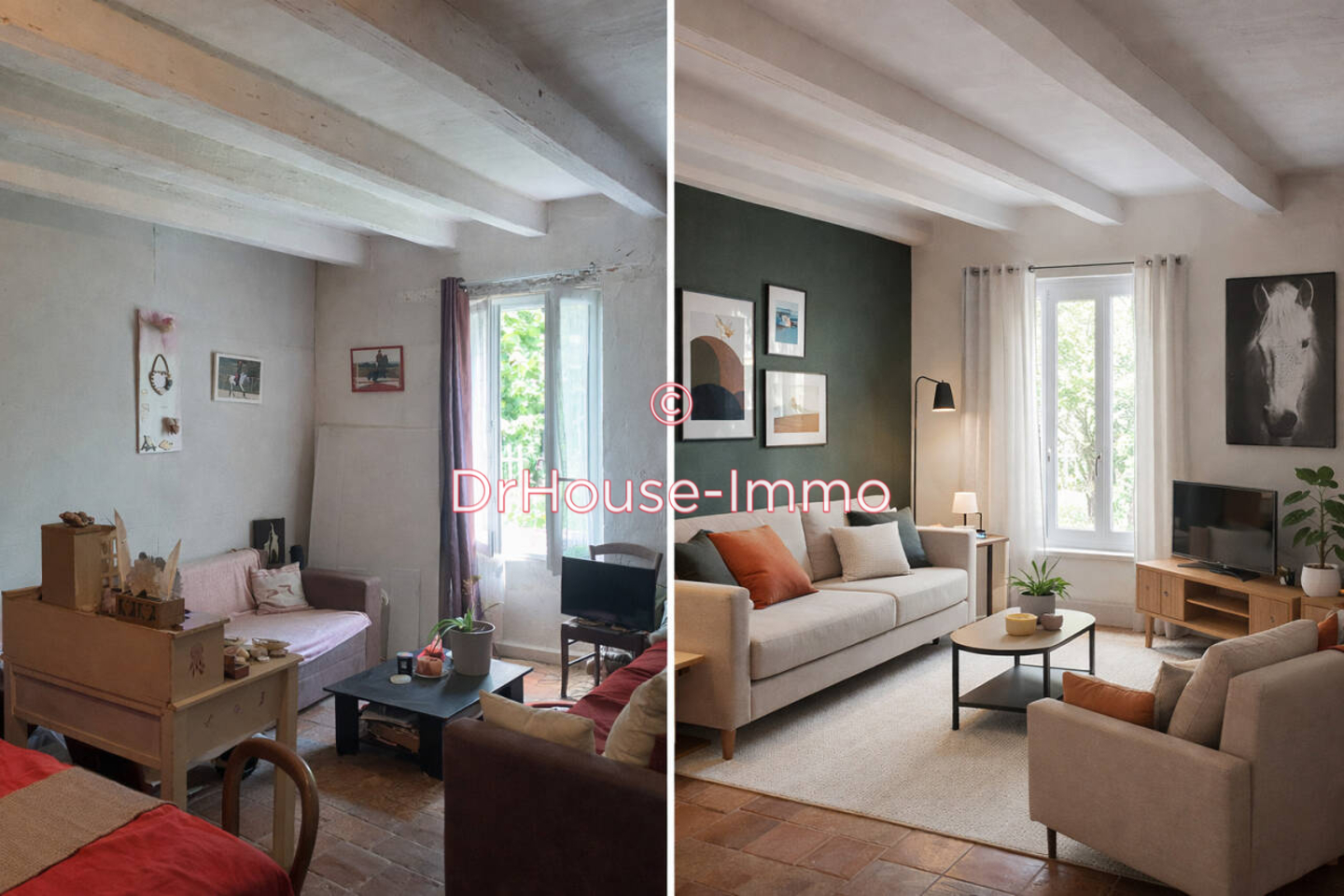 Maison 2 pièces de 65 m² - Saint-Pierre-de-Maillé (86260)