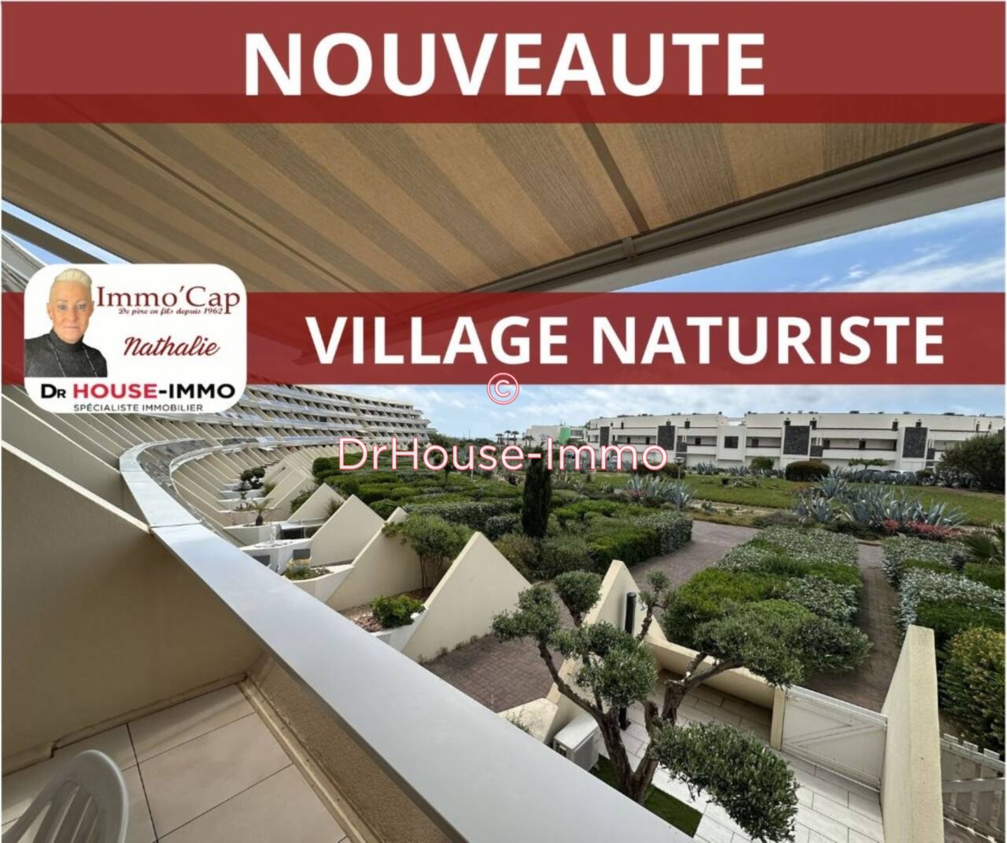 Appartement 1 pièce de 24 m² - Cap d'Agde (34300)