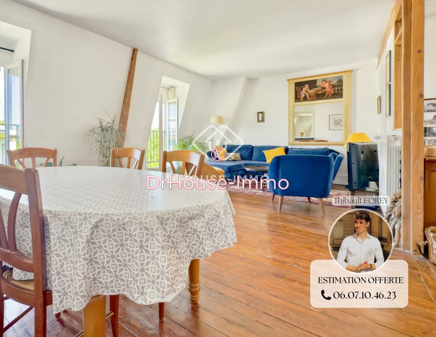 Appartement 5 pièces de 88 m² - Paris (75016)