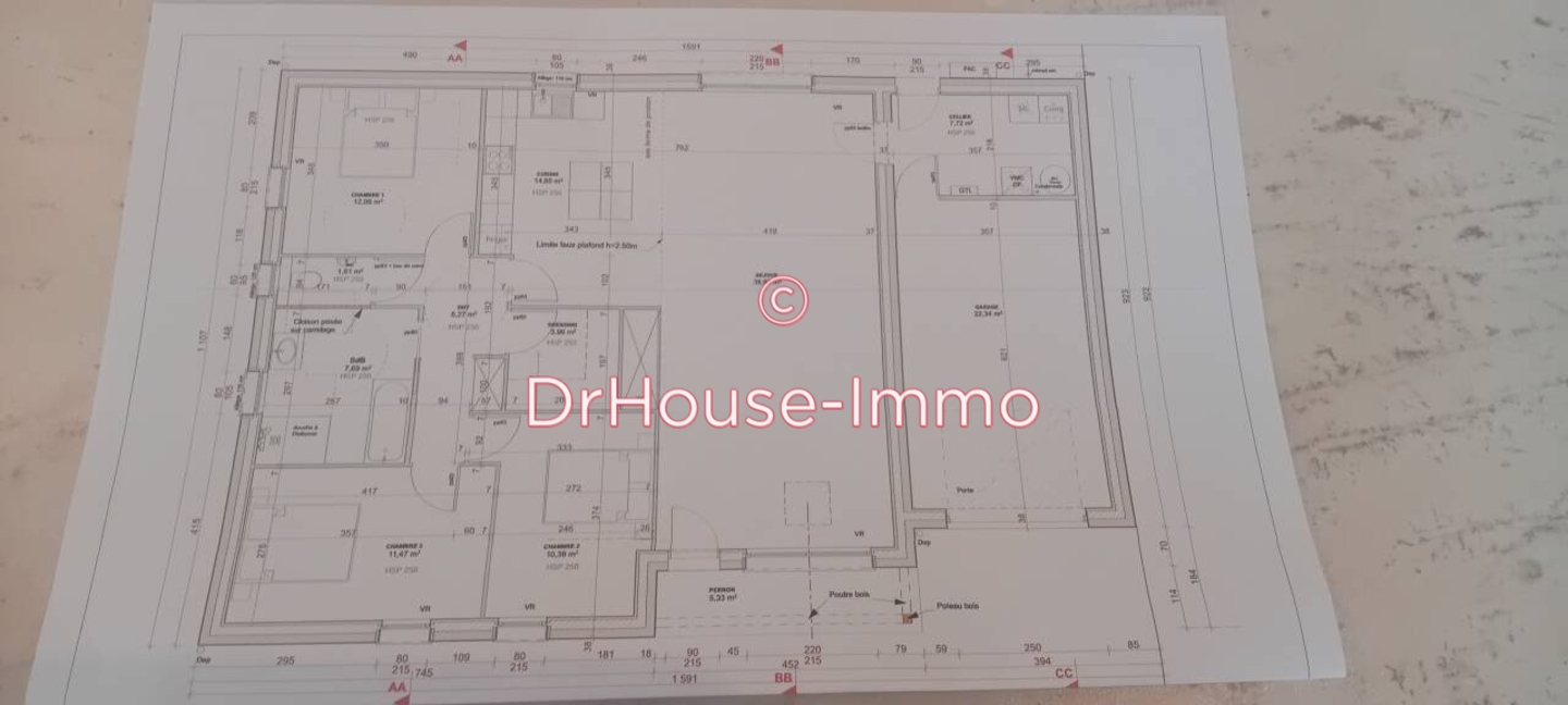 Maison 4 pièces de 116 m² - Savigné-sur-Lathan (37340)