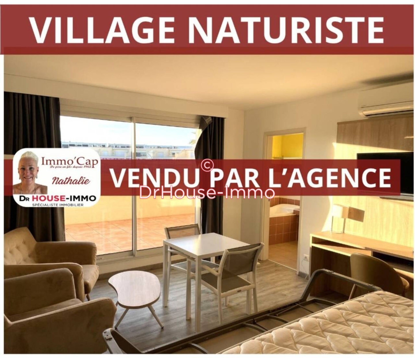 Appartement 1 pièce de 29 m² - Cap d'Agde (34300)