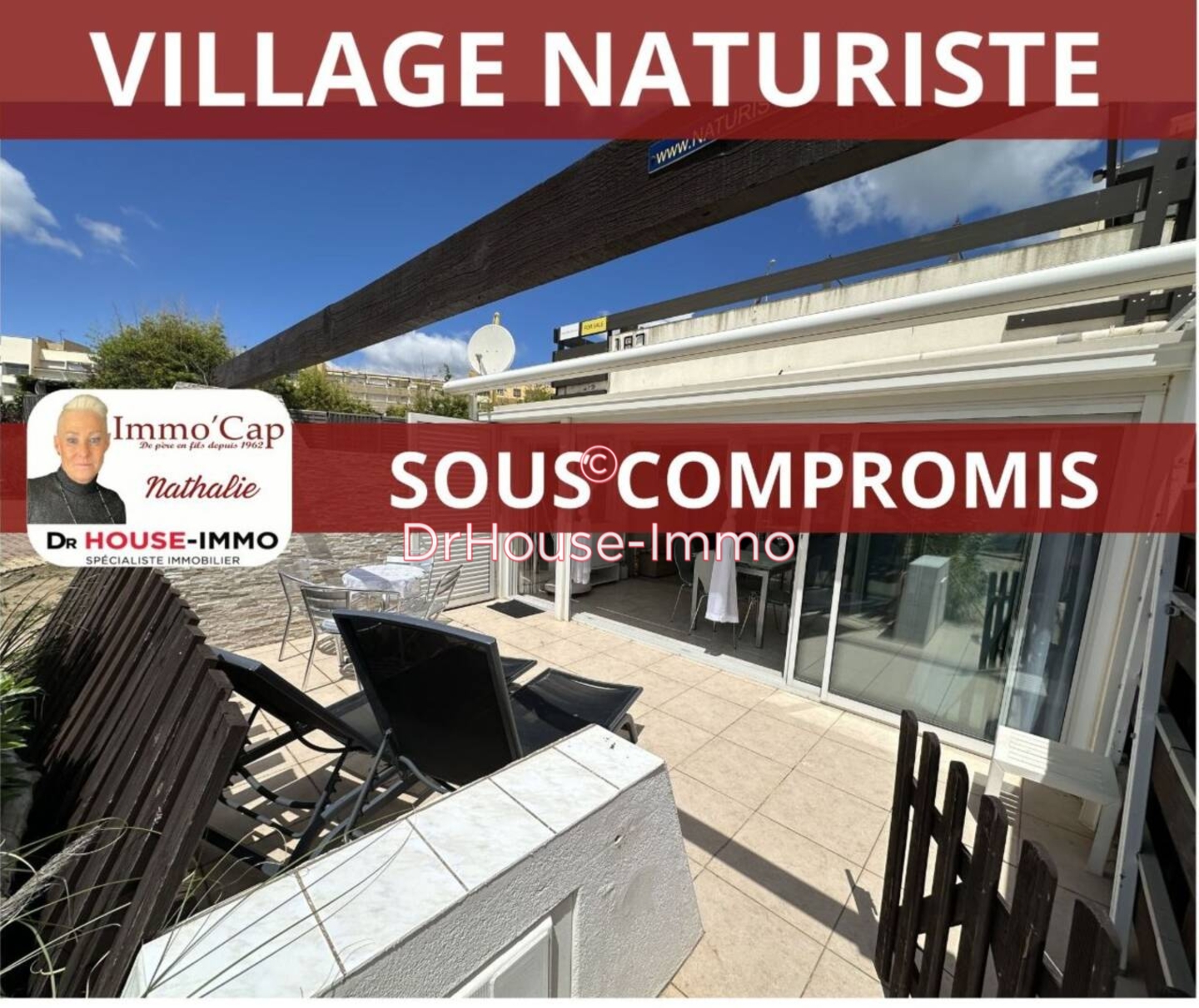 Maison 2 pièces de 26 m² - Cap d'Agde (34300)