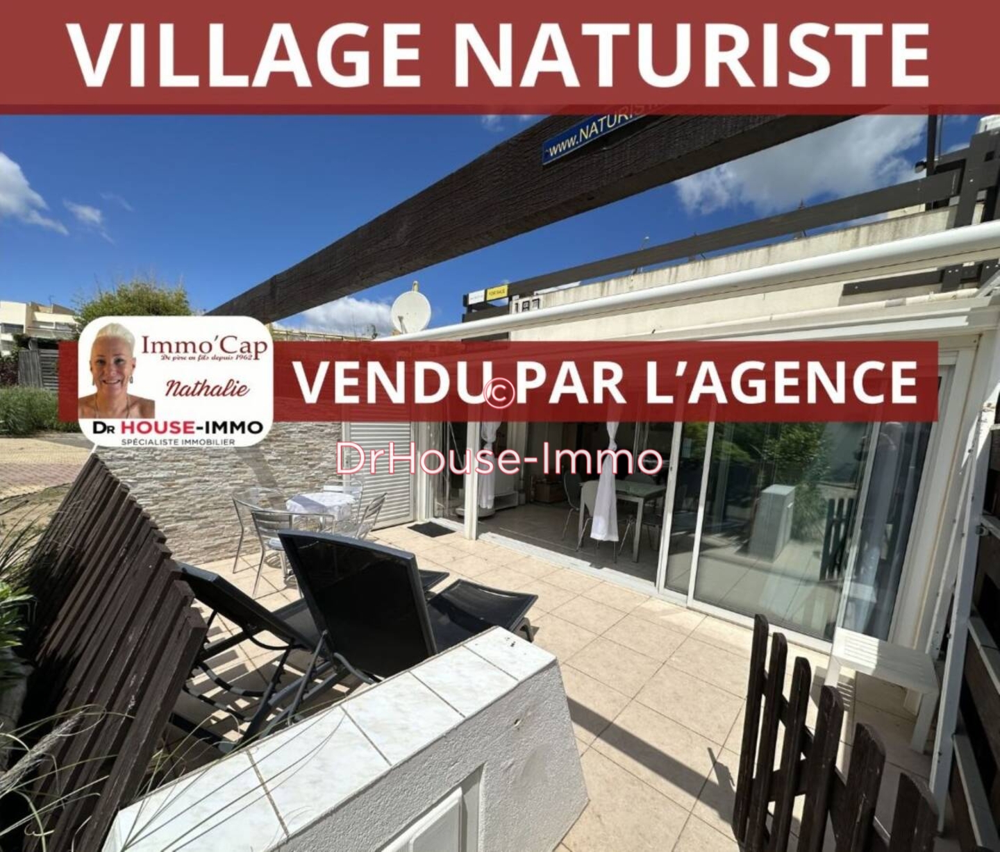 Maison 2 pièces de 26 m² - Cap d'Agde (34300)