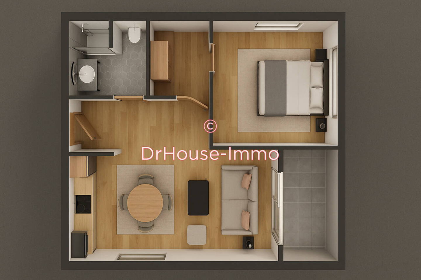 Appartement 2 pièces de 46 m² - Lille (59000)