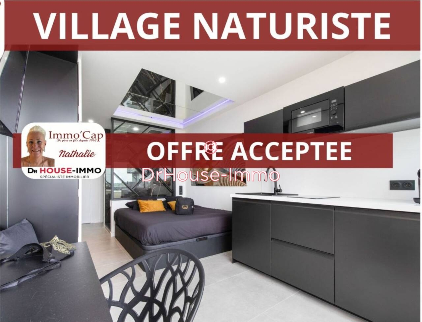 Appartement 1 pièce de 15 m² - Cap d'Agde (34300)