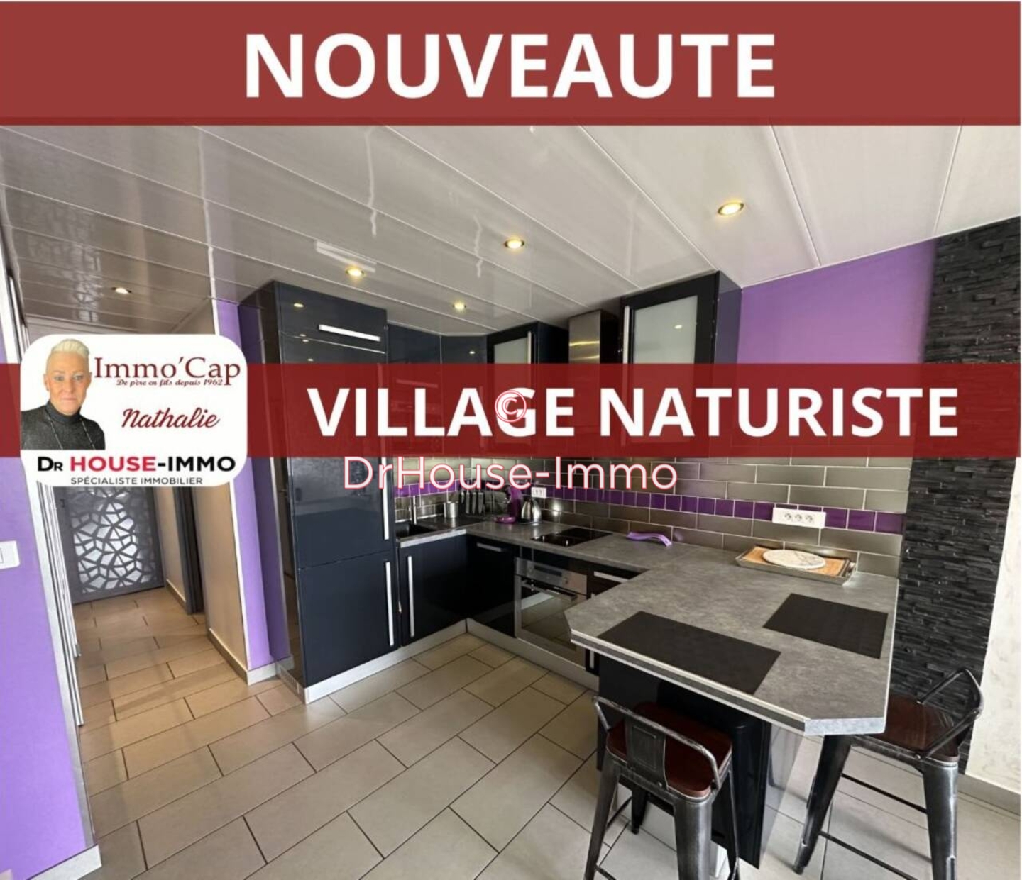 Appartement 2 pièces de 38 m² - Cap d'Agde (34300)
