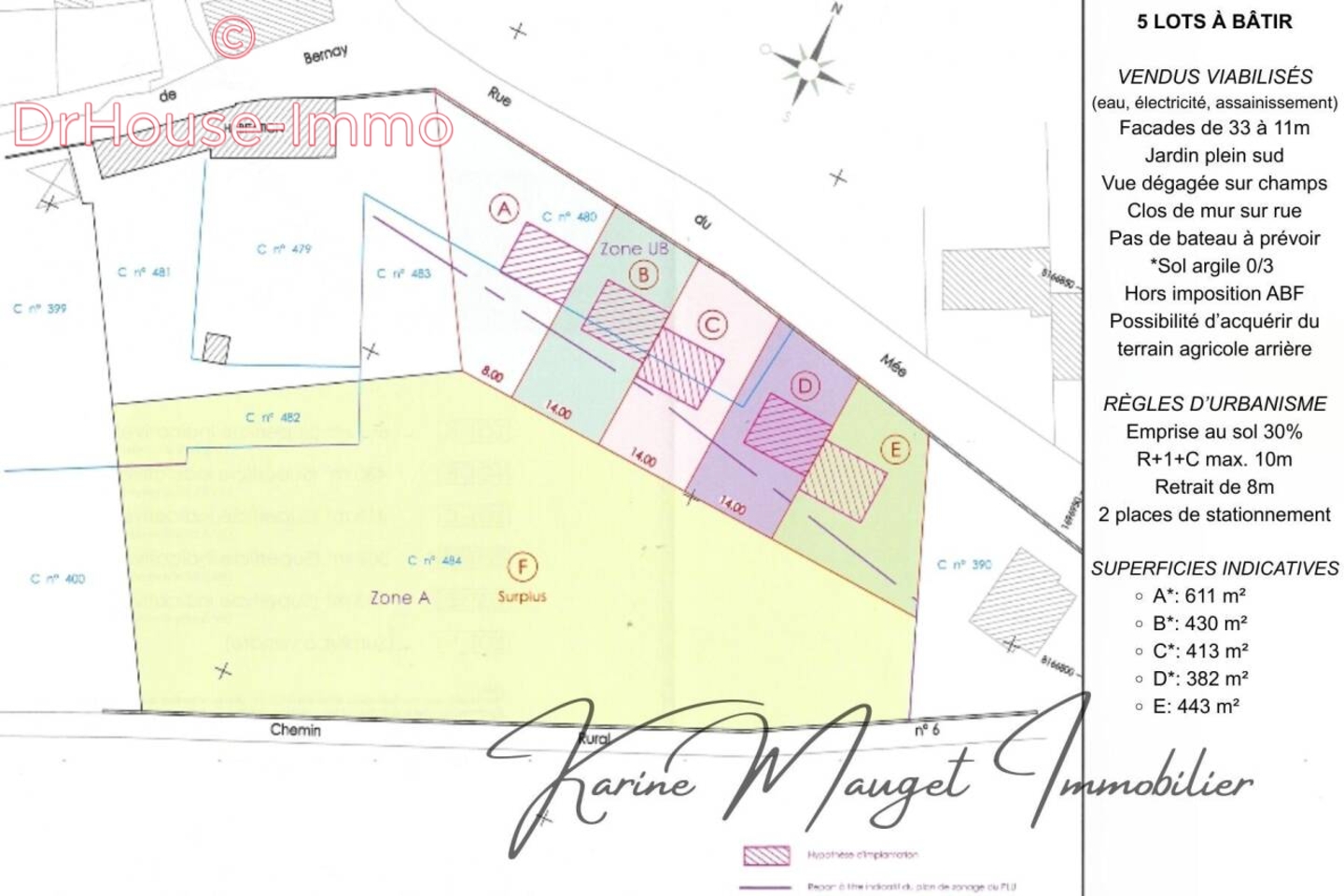 Photo 2 : Vente Terrain  Lumigny-Nesles-Ormeaux 430 m²