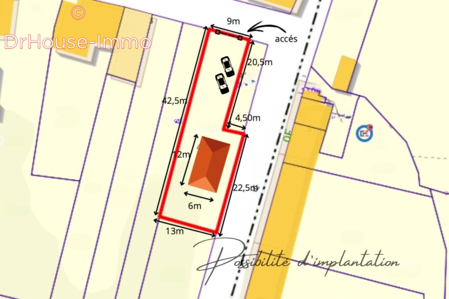 Photo 3 : Vente Terrain Saâcy-sur-Marne 476 m²