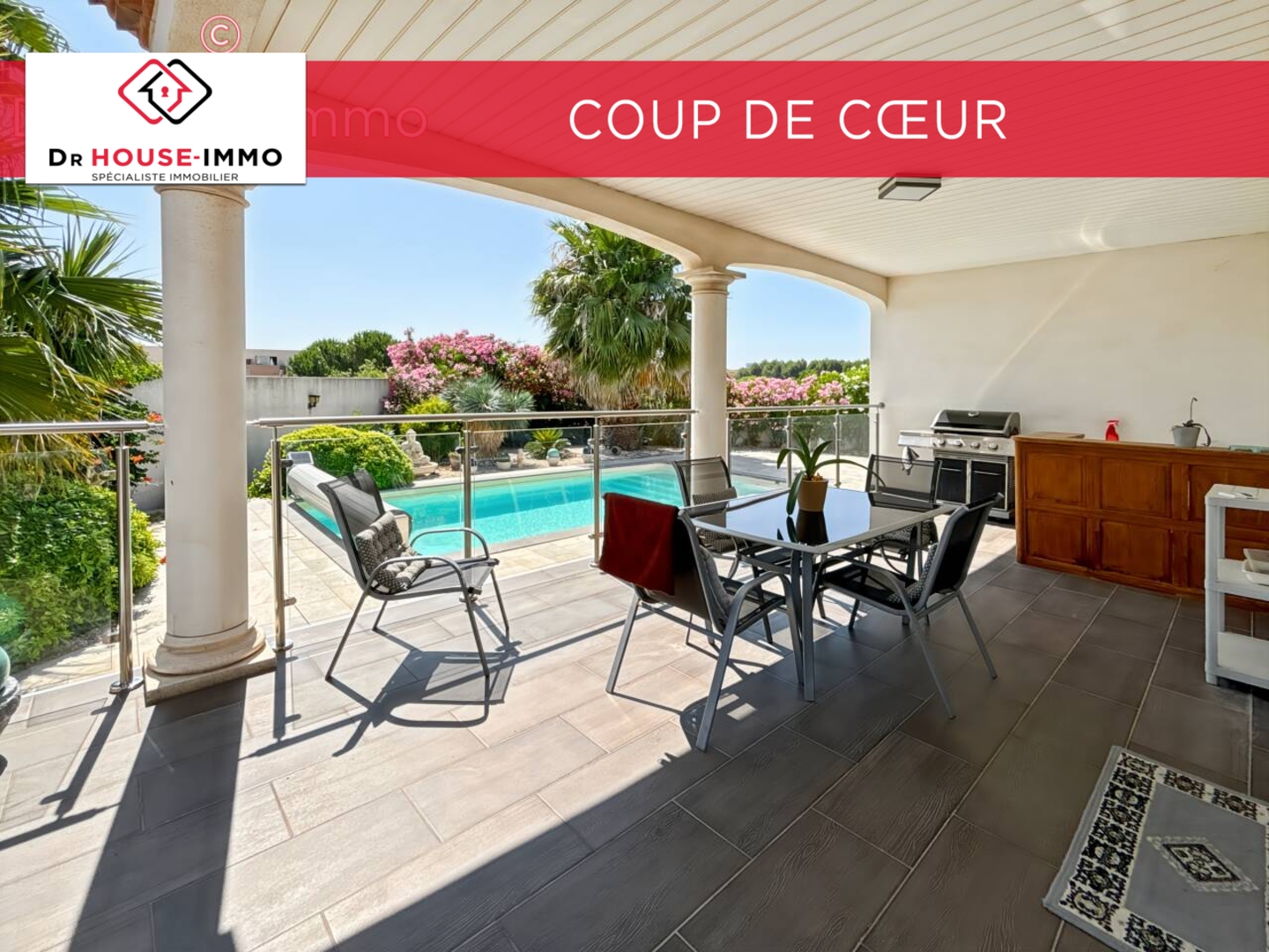 Photo 1 : Vente Maison 5 pièces Villeneuve-lès-Béziers 149 m²