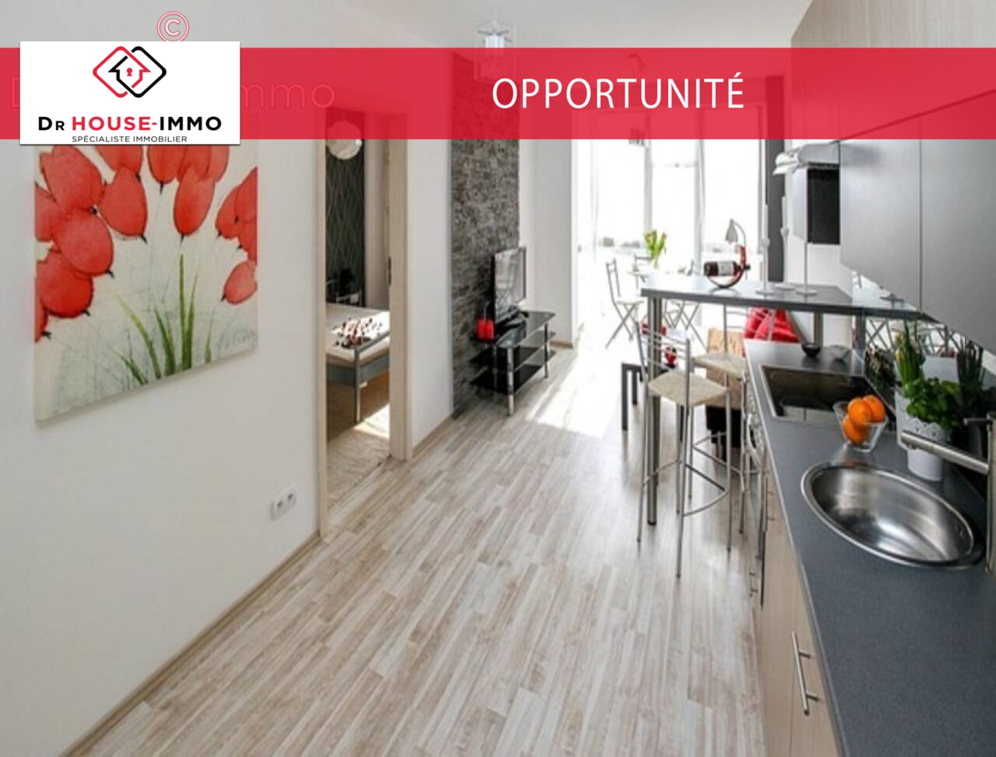 Photo 1 : Vente Appartement 3 pièces Fougères 70 m²