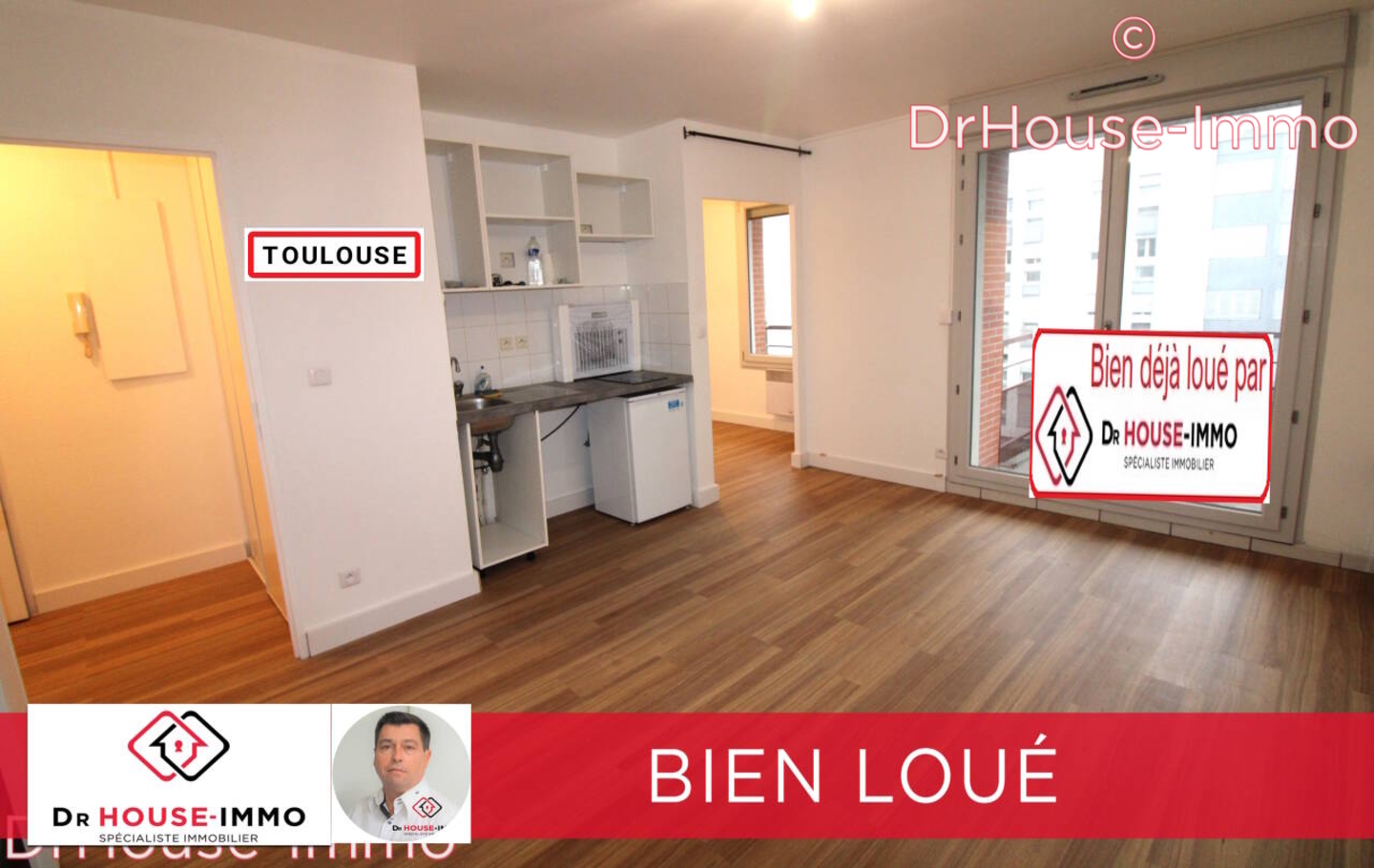 Photo 1 : Location Appartement 1 pièce Toulouse 30 m²