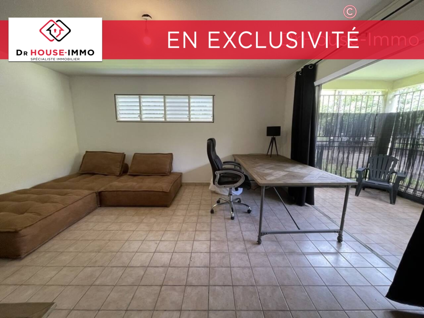 Photo 1 : Vente Appartement 3 pièces Sainte-Rose 58 m²